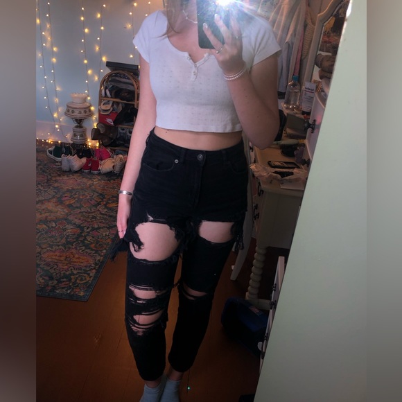 AMERICAN EAGLE 🖤 black jeans - Picture 2 of 8